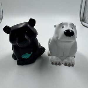 Fisher Price Little People Share & Care Zoo or Safari Black Bear & Polar Bear